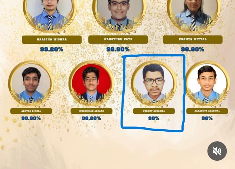 Vedant Agrawal (Vedant Agarwal) among St. Mary's Academy ICSE 2026 top rankers